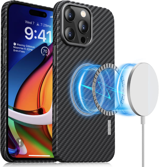 Memumi Pro Magnetic Carbon Case for iPhone 16