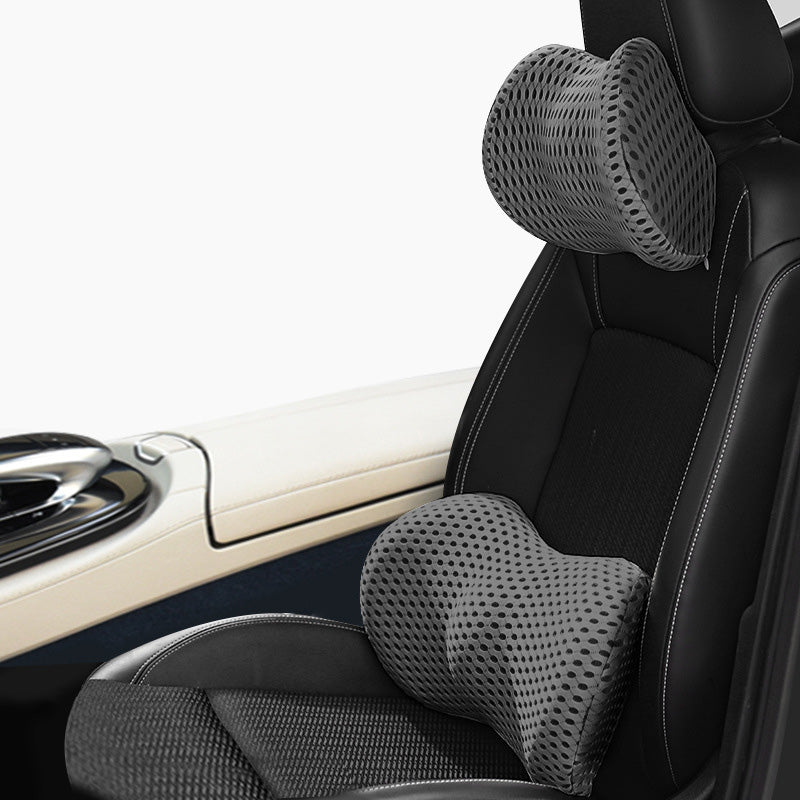 Memory Foam Headrest &amp; Lumbar Support — Stops the Slump on Long Drives 7