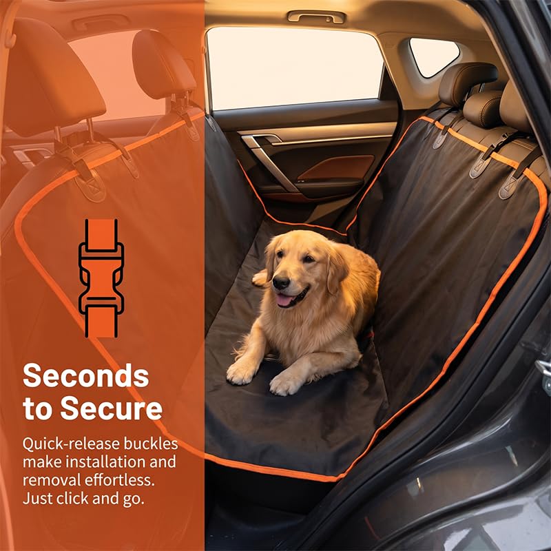 Waterproof Dog Car Seat Cover — Stops Scratches and Mud on the Back Seat 7