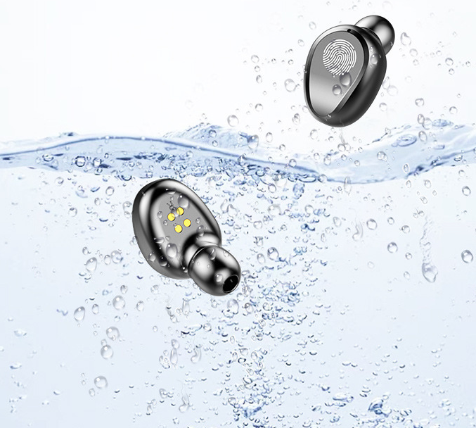 F9 Bluetooth Headphones with Touch Control and Battery Display