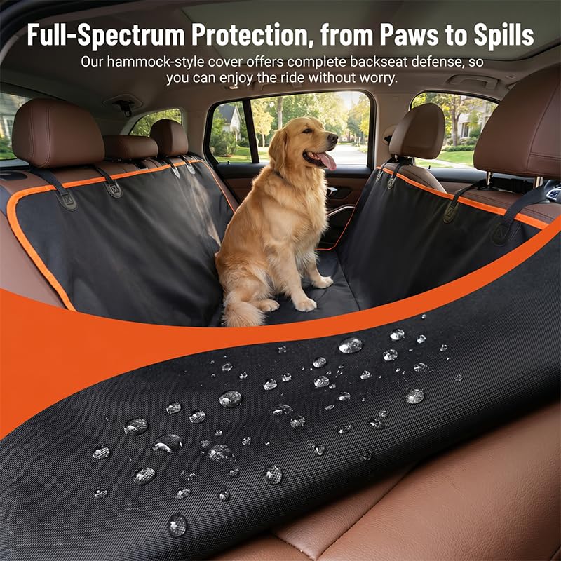 Waterproof Dog Car Seat Cover — Stops Scratches and Mud on the Back Seat 5