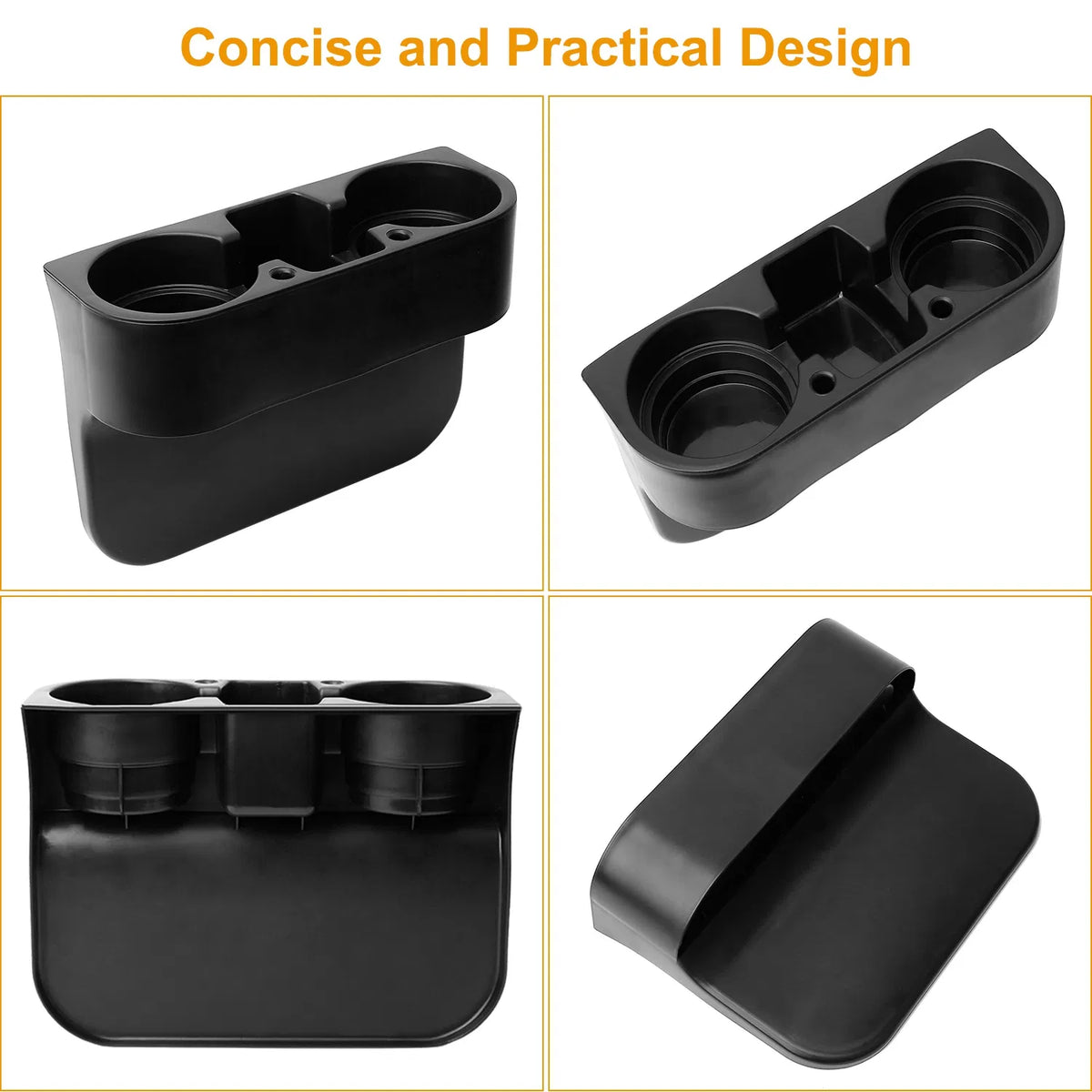 Car Seat Gap Organizer with Cup Holders — Stops the Drop, Holds Your Drink 5