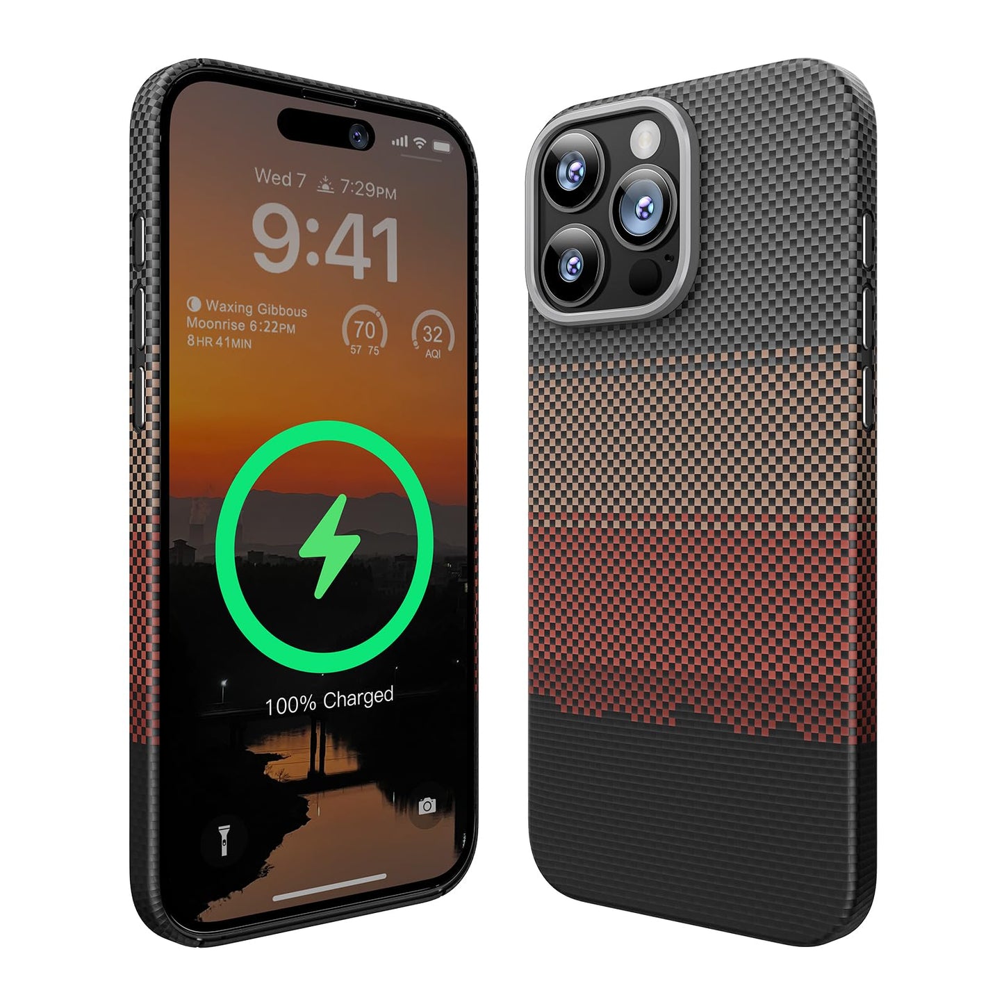 Memumi Pro Magnetic Carbon Case for iPhone 16