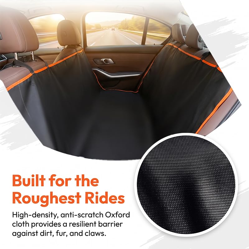 Waterproof Dog Car Seat Cover — Stops Scratches and Mud on the Back Seat 8